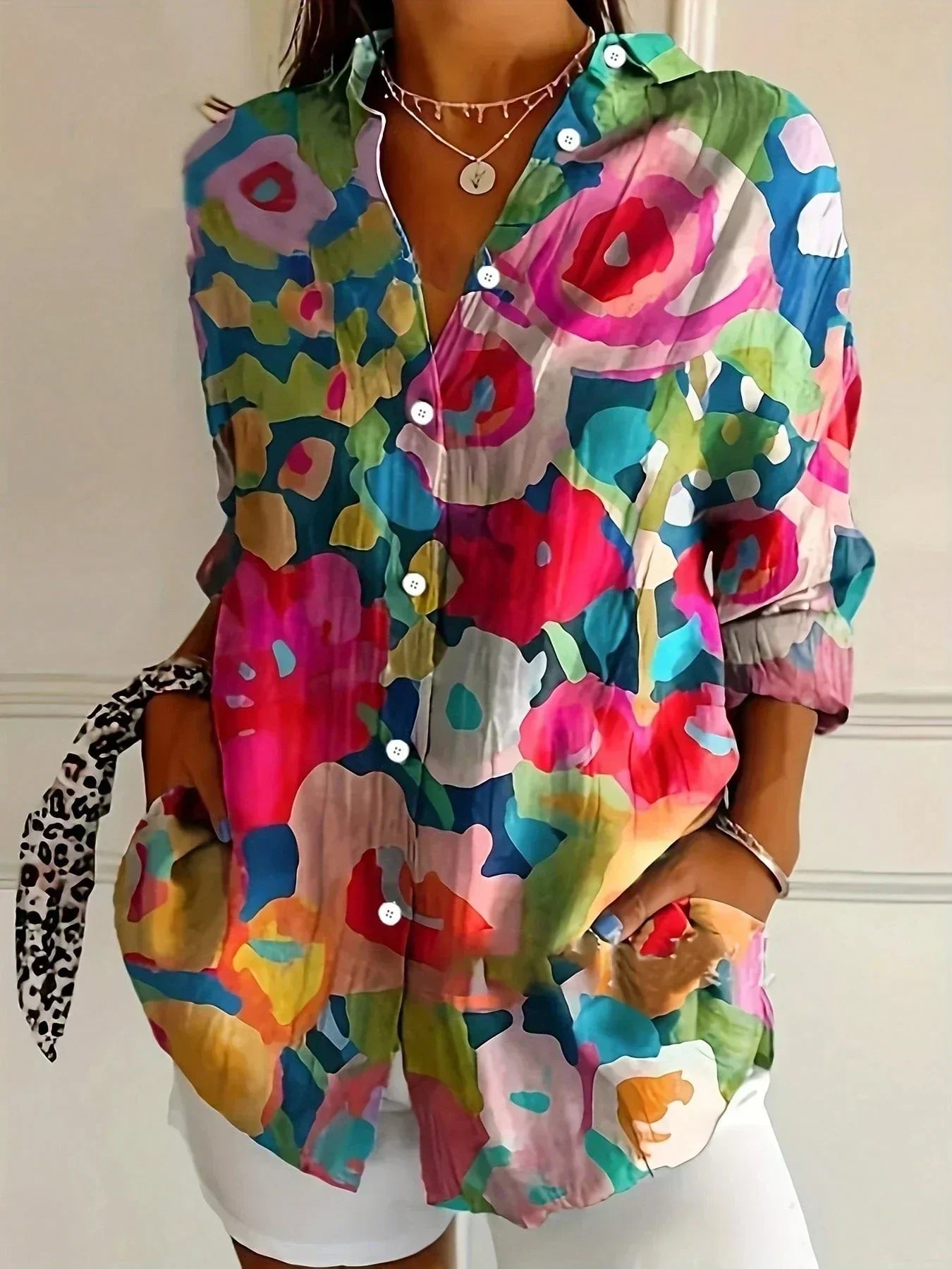 Astrid | Colourful Print Blouse