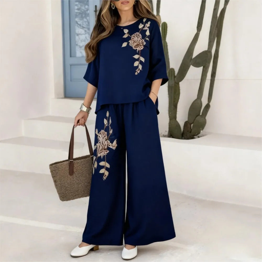 Adeline | Wide Leg Two-Piece Set