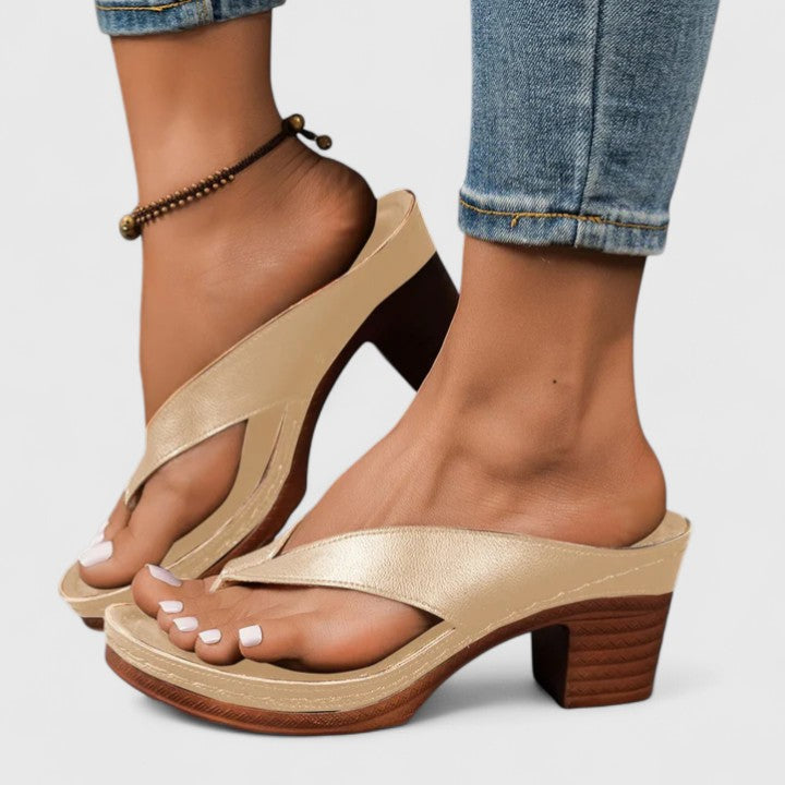 Jazrielle Orthopedic Leather Heels