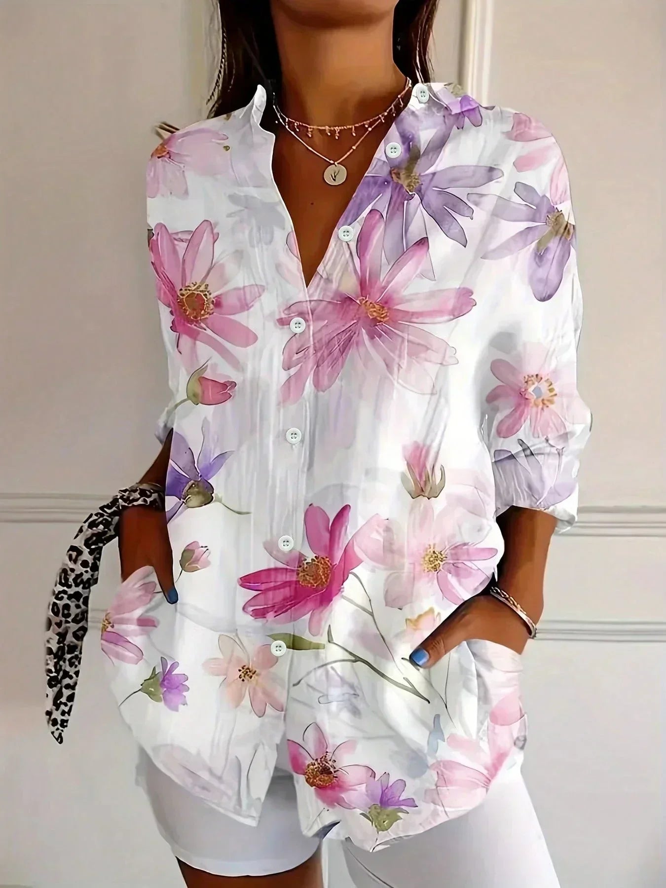 Astrid | Colourful Print Blouse