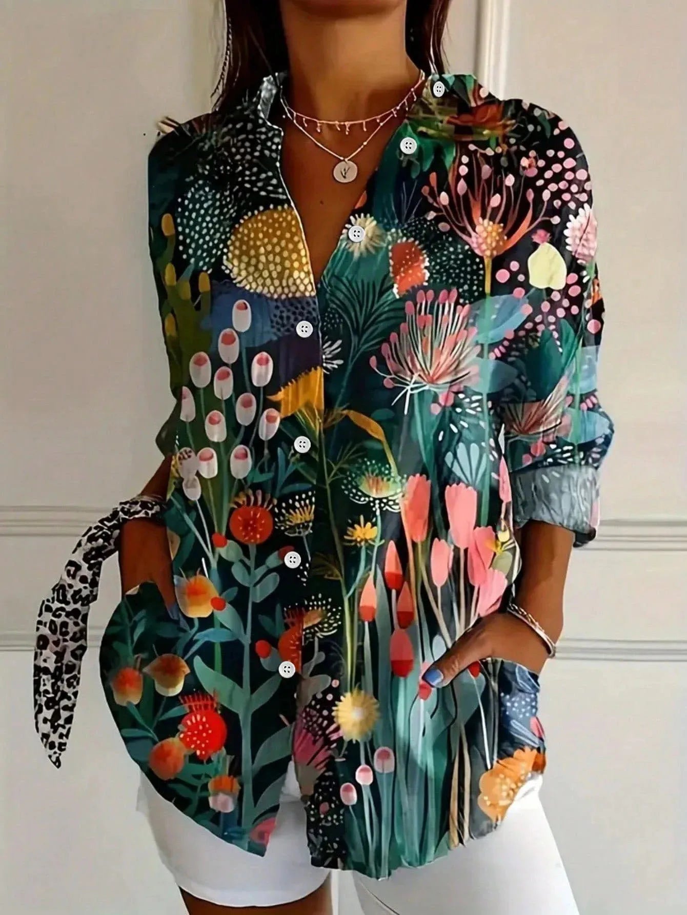 Astrid | Colourful Print Blouse