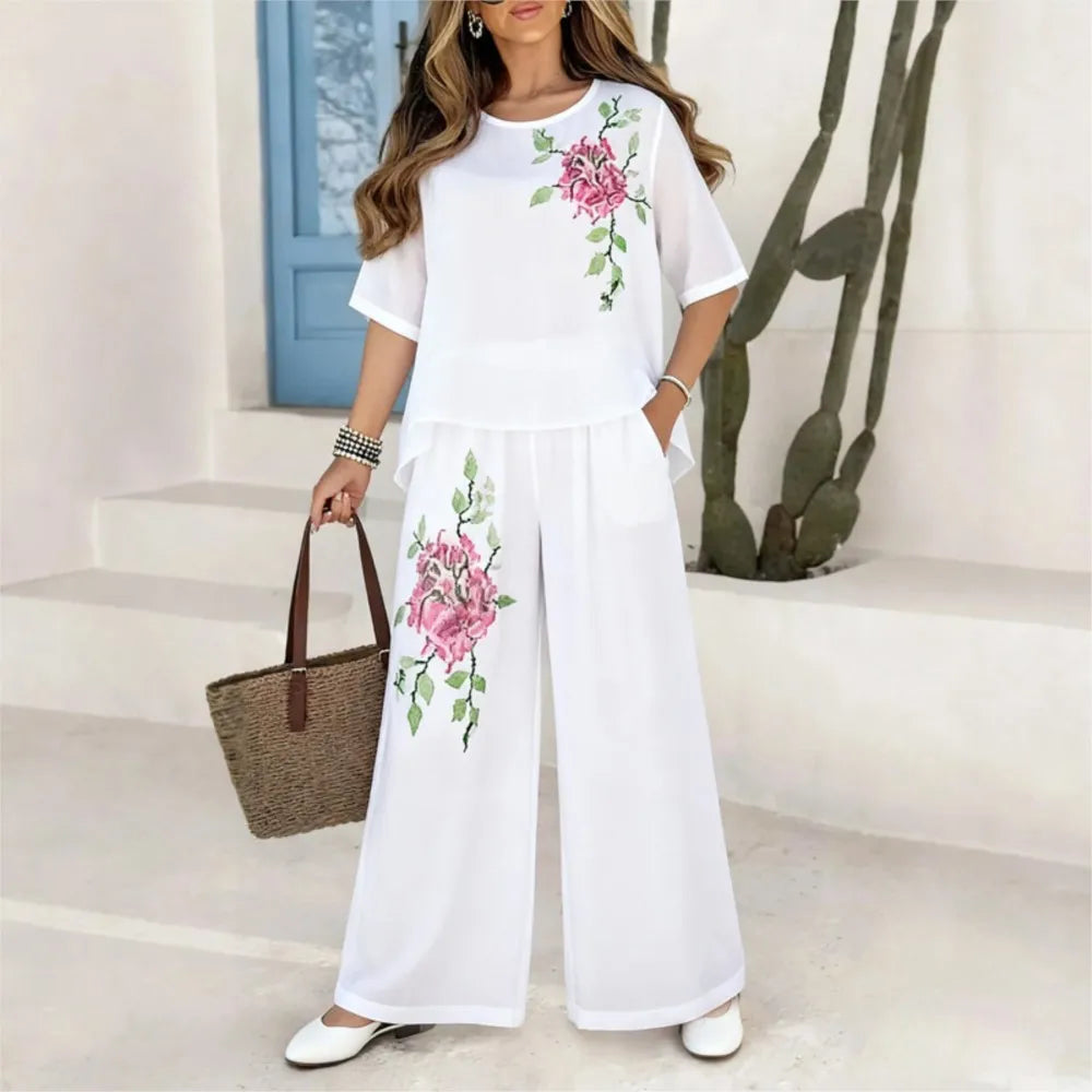 Adeline | Wide Leg Two-Piece Set