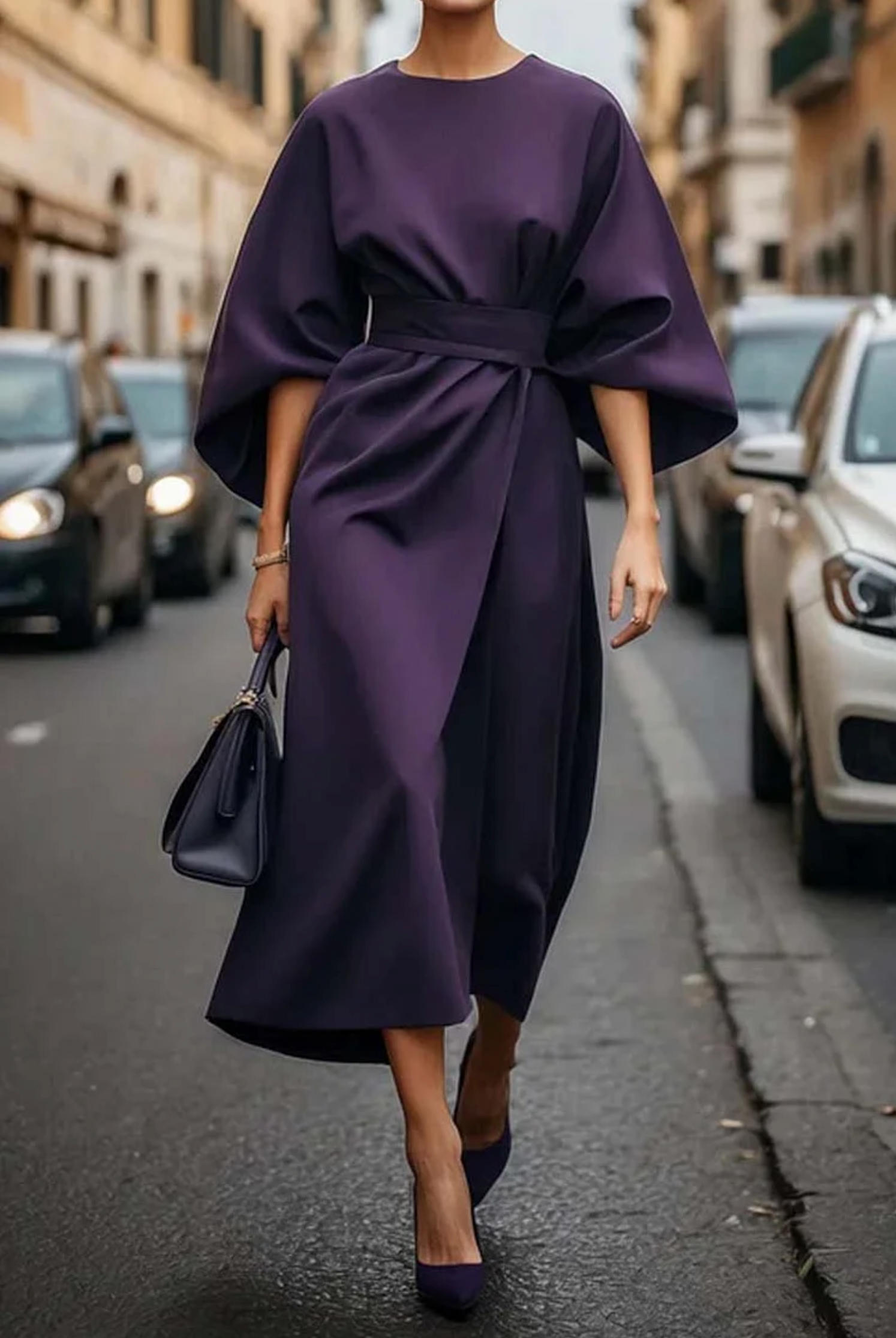 Nadia | Lantern Sleeve Dress