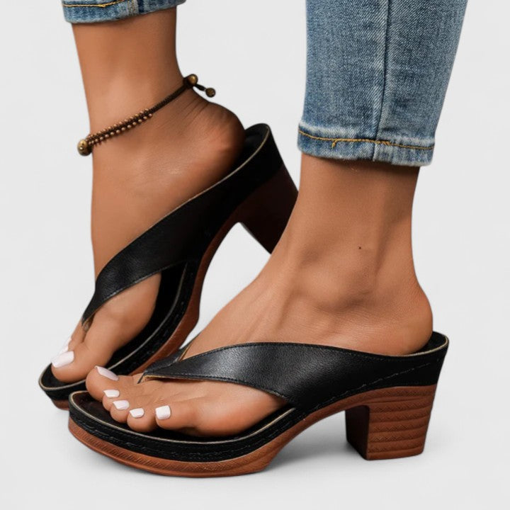 Jazrielle Orthopedic Leather Heels
