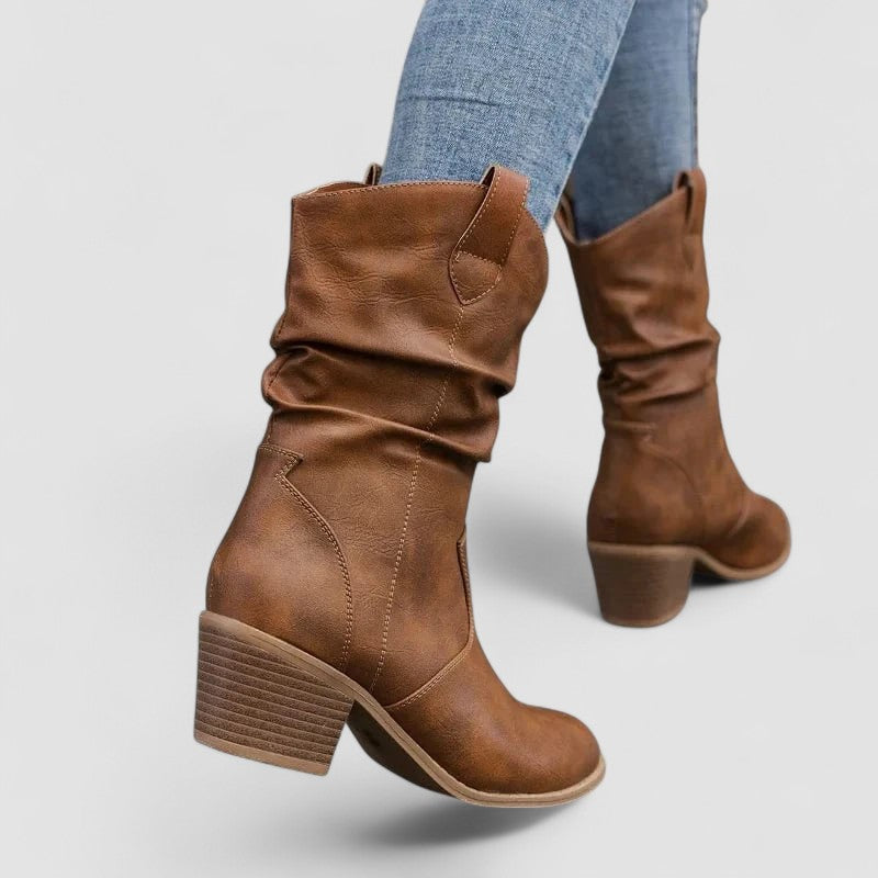Vivian Orthopedic Leather Boots
