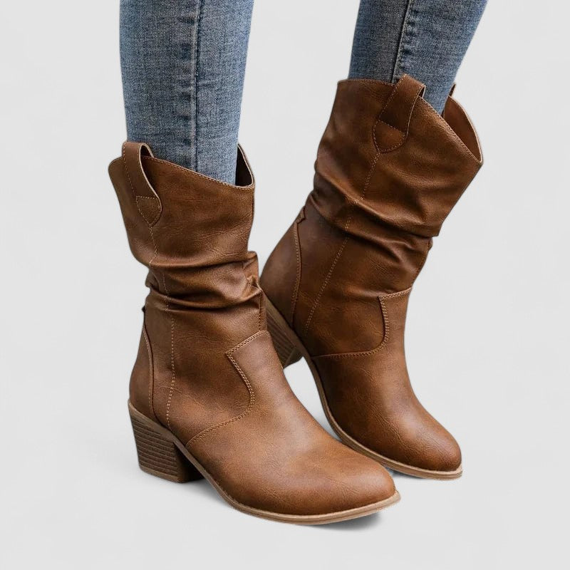 Vivian Orthopedic Leather Boots