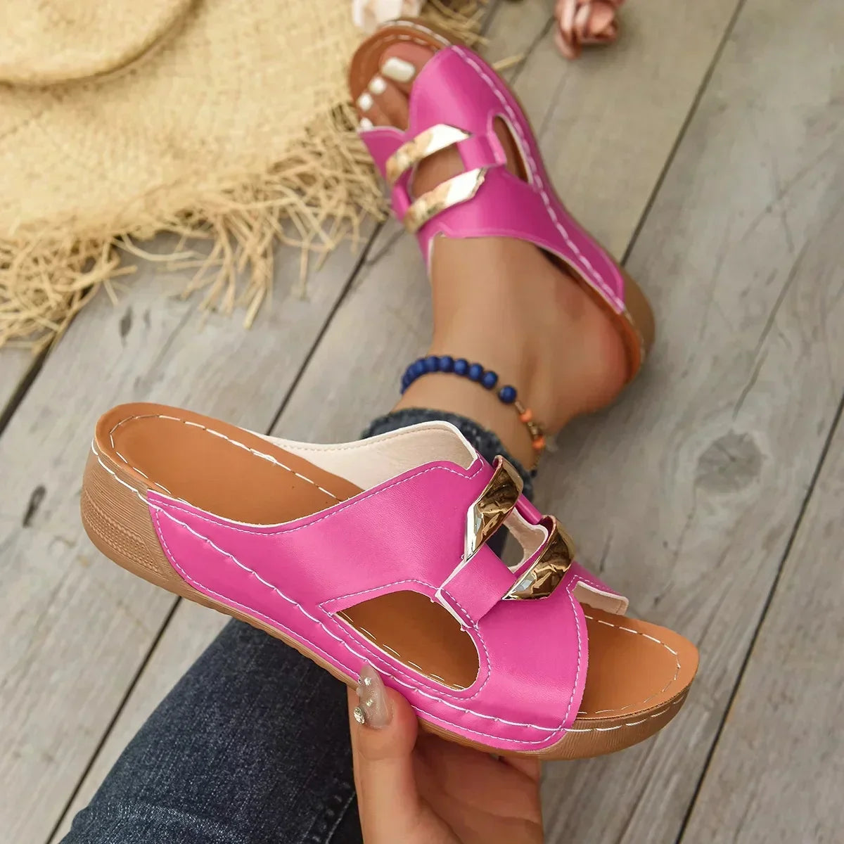 Lina Orthopedic Wedge Sandals