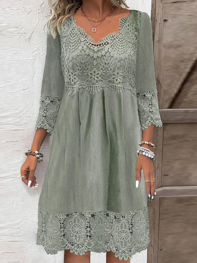 Timeless Lace Midi Dress