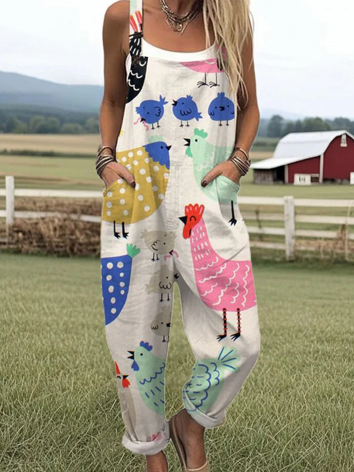Chicken Chatter Dungarees