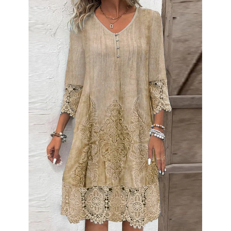 Timeless Lace Midi Dress