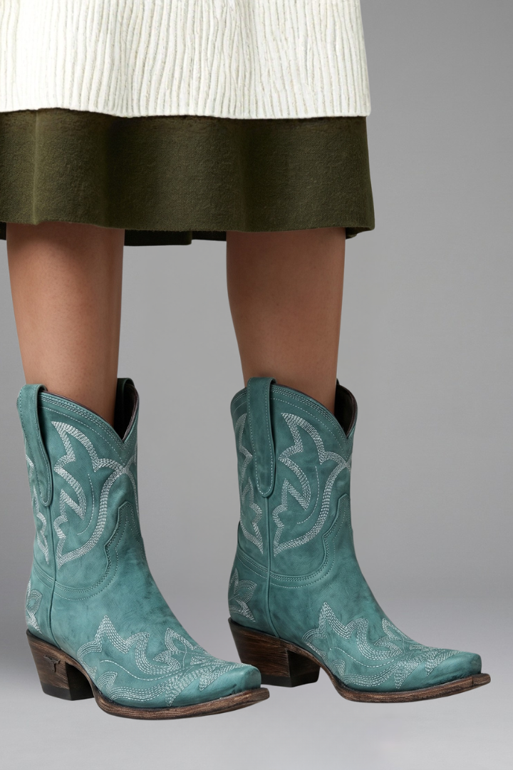 Embroidered Western Boots