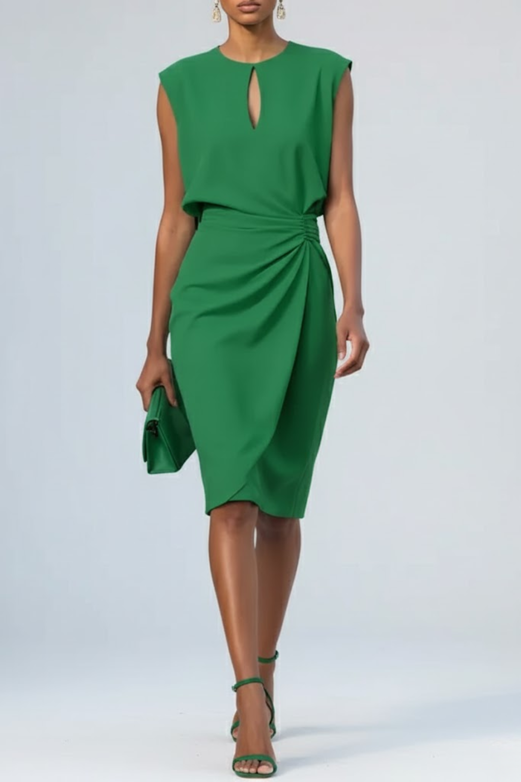 Éloise Draped Midi Dress