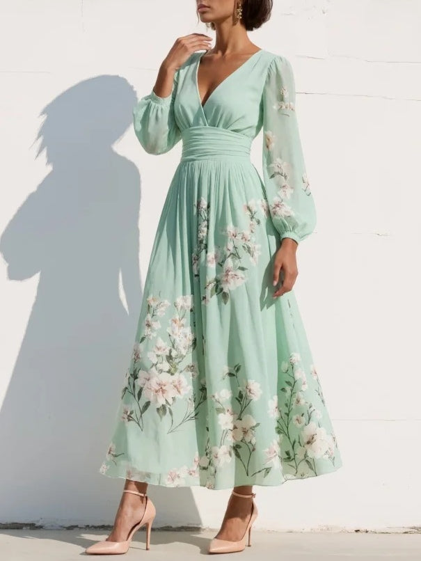 Ivy Pleated Satin Dress