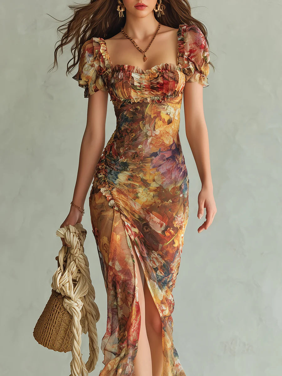 Violet Boho Maxi Dress