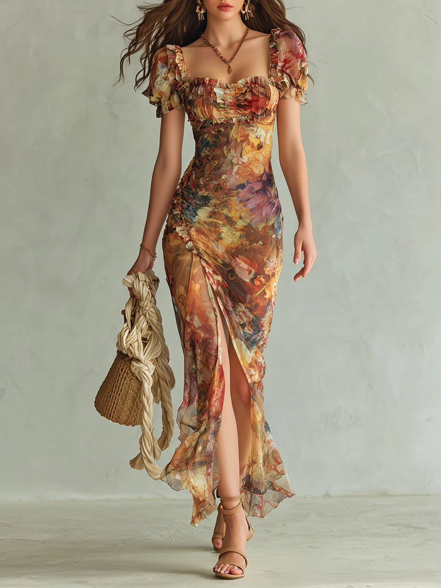 Violet Boho Maxi Dress