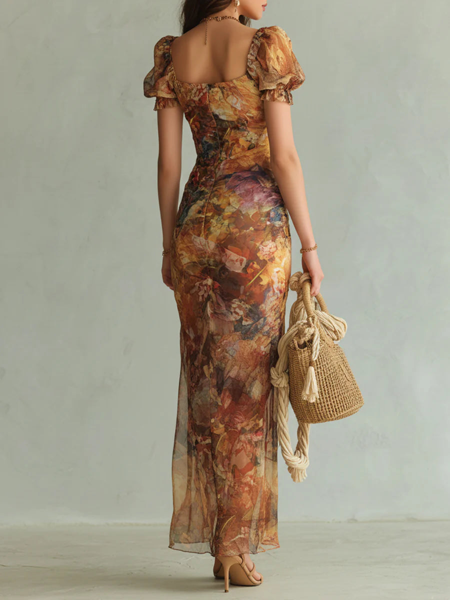 Violet Boho Maxi Dress