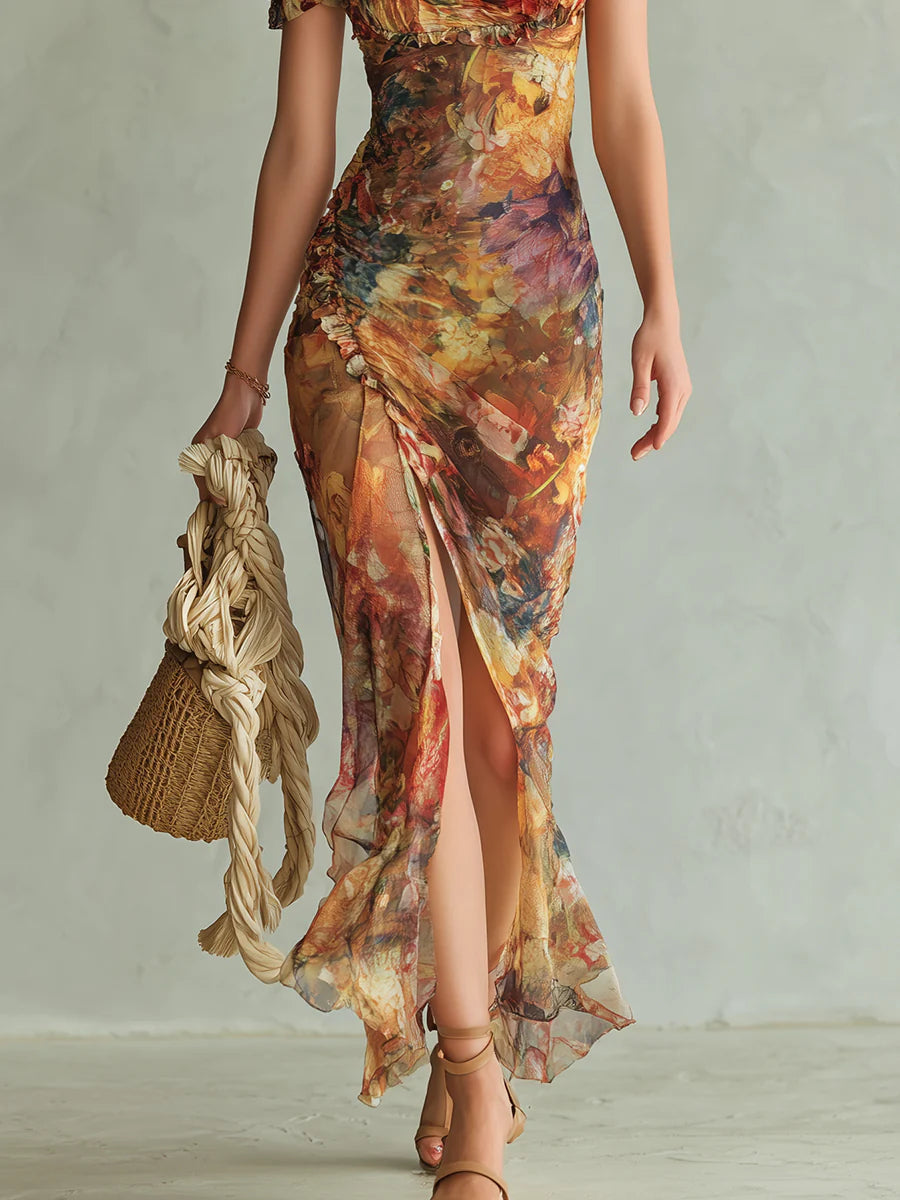 Violet Boho Maxi Dress