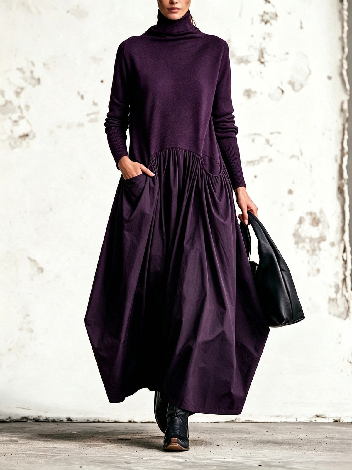 Sloane High Neck Maxi Dress
