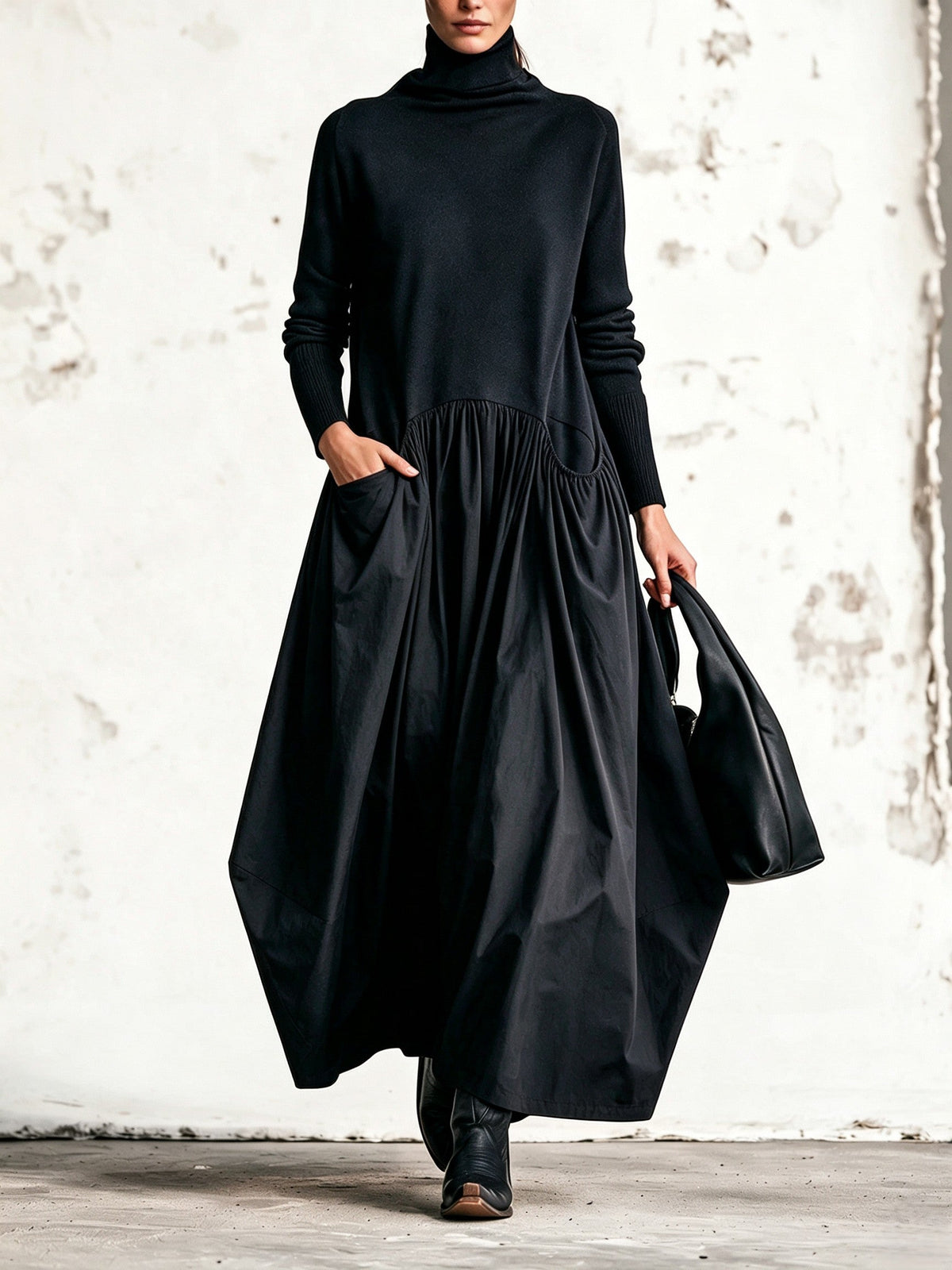 Sloane High Neck Maxi Dress