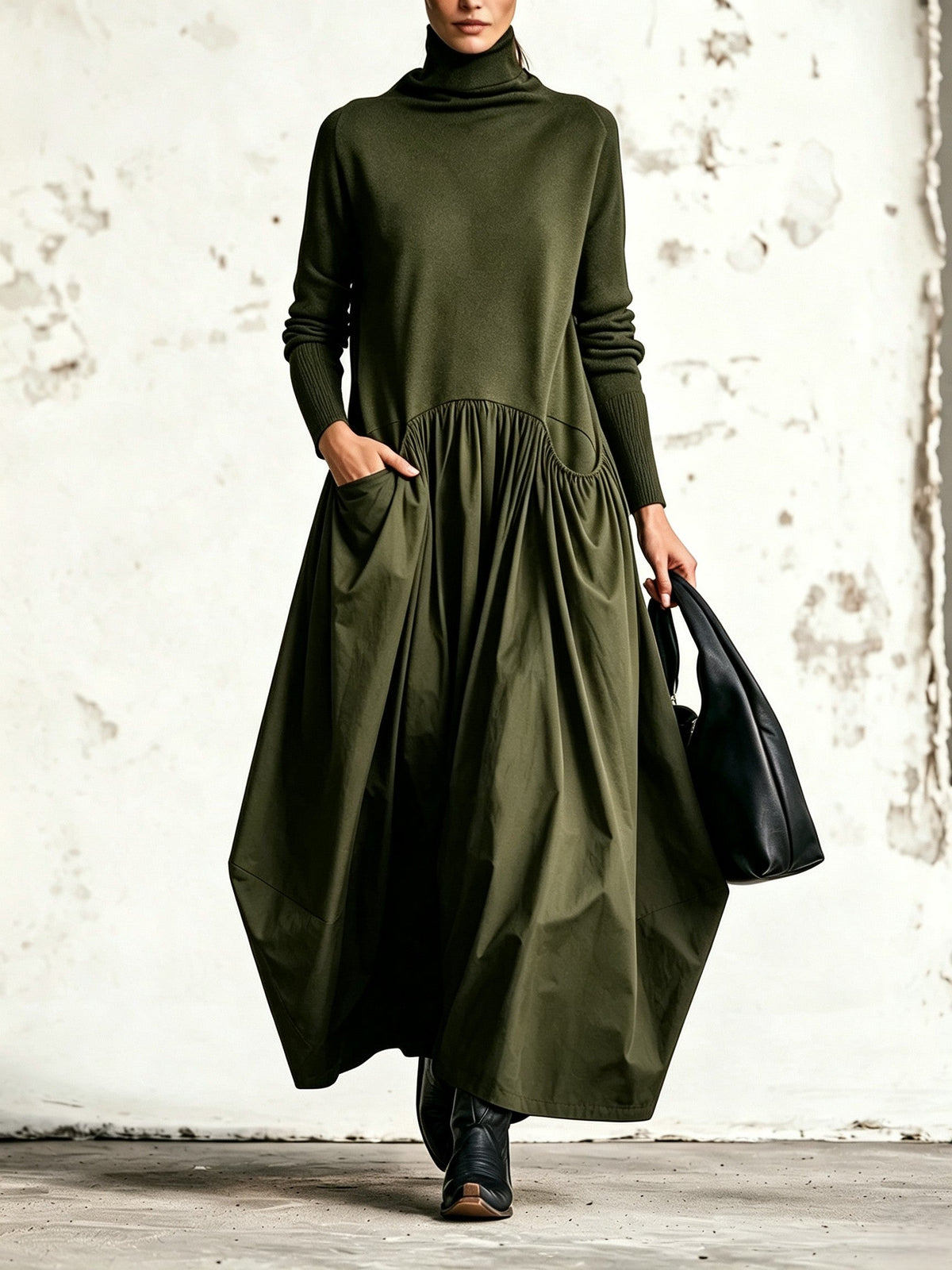 Sloane High Neck Maxi Dress