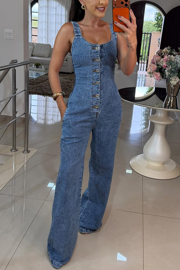 Aida Square Neck Jumpsuit