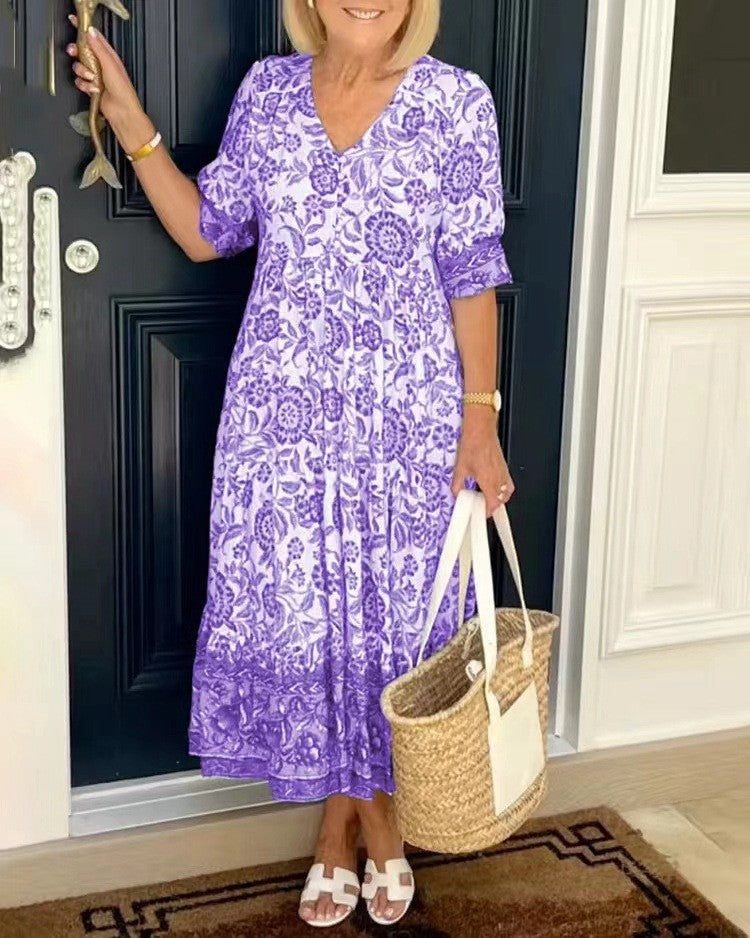 Keisha Graceful Floral Dress