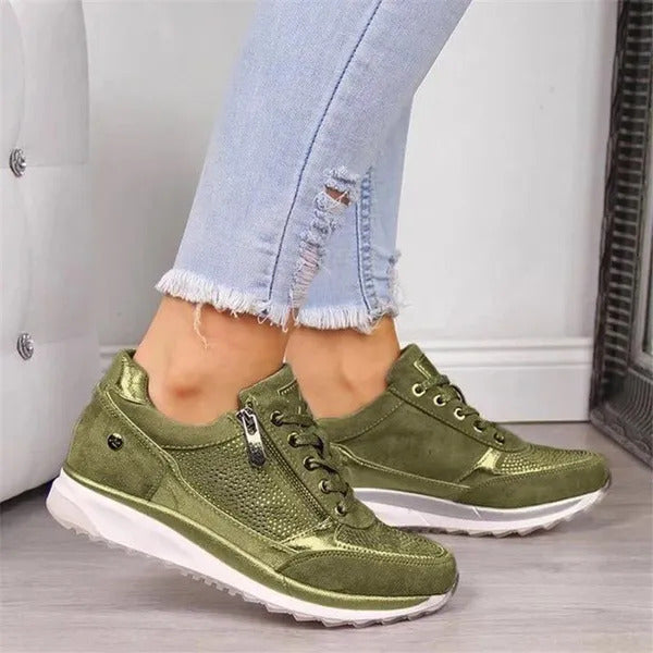 Martina Zip-Up Sneakers