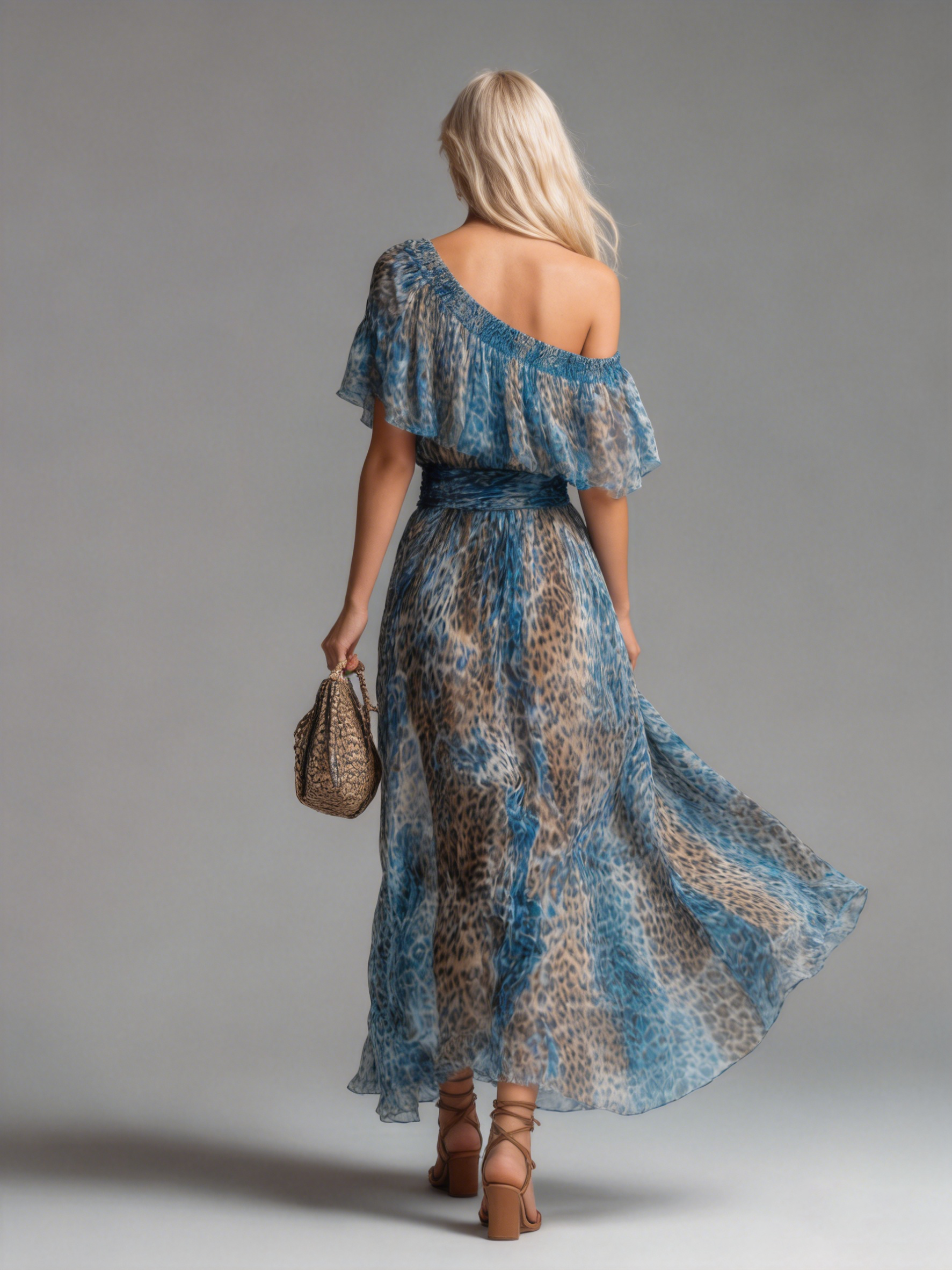 Willa Off-Shoulder Leopard Dress
