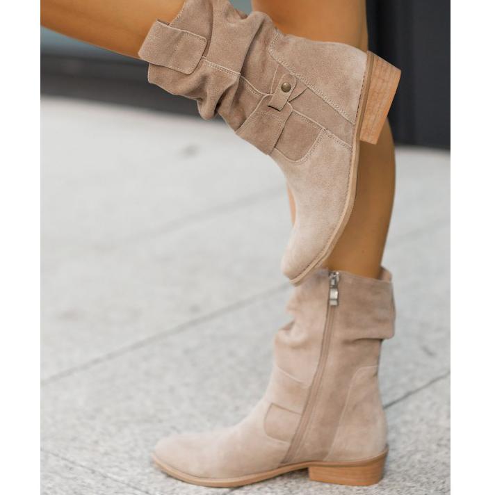 Maryam - Leather-Style Boots