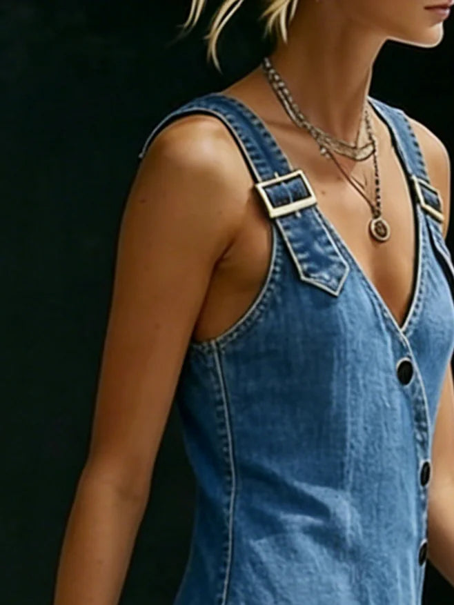 Vera Long Denim Dress