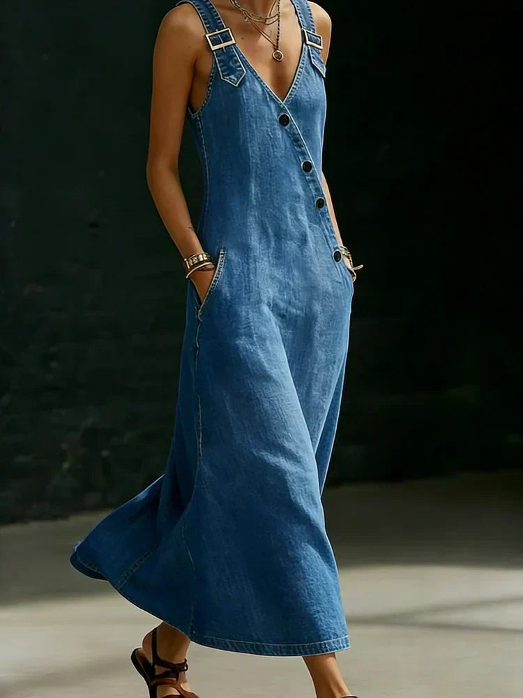 Vera Long Denim Dress
