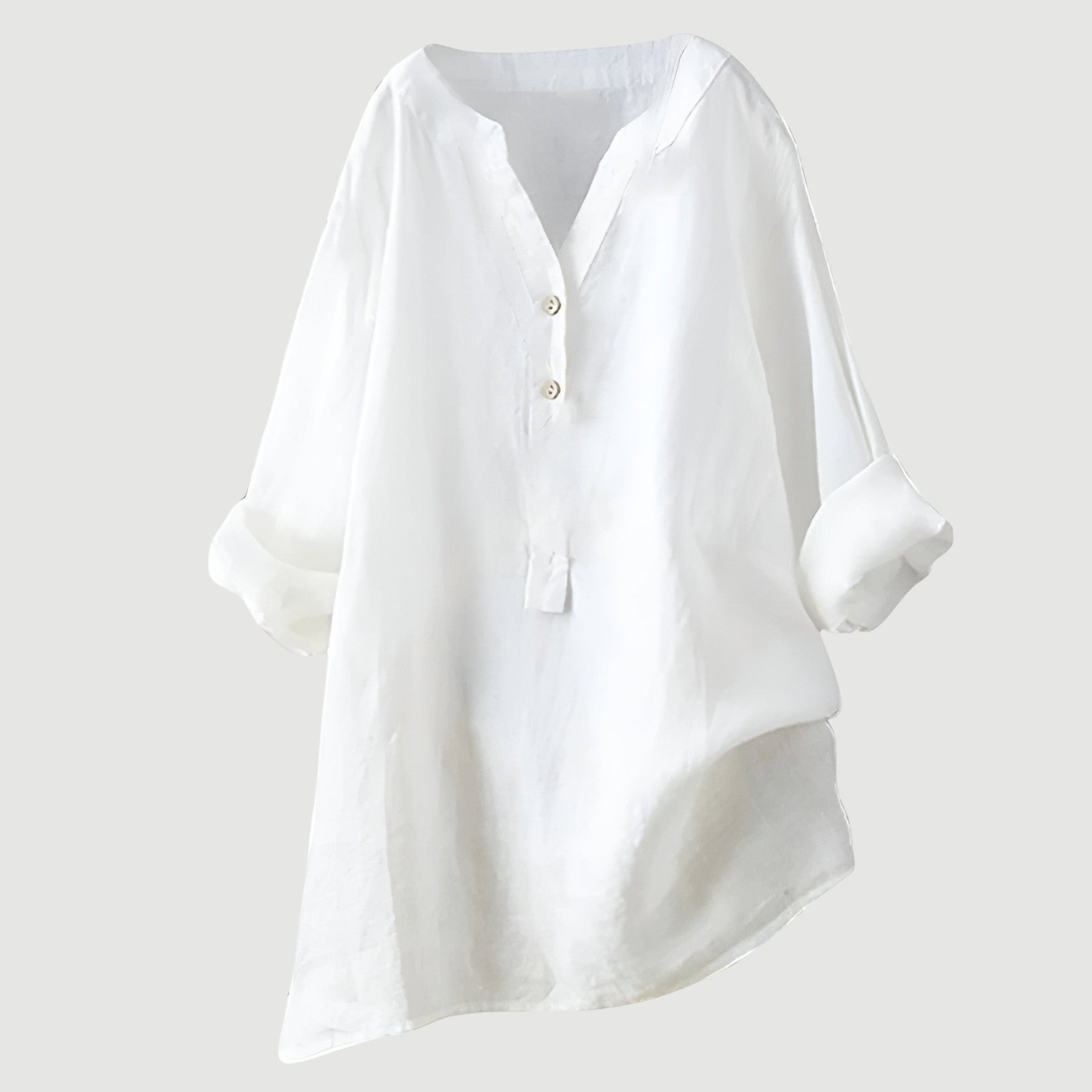 Harriet | Relaxed Button Linen Blouse