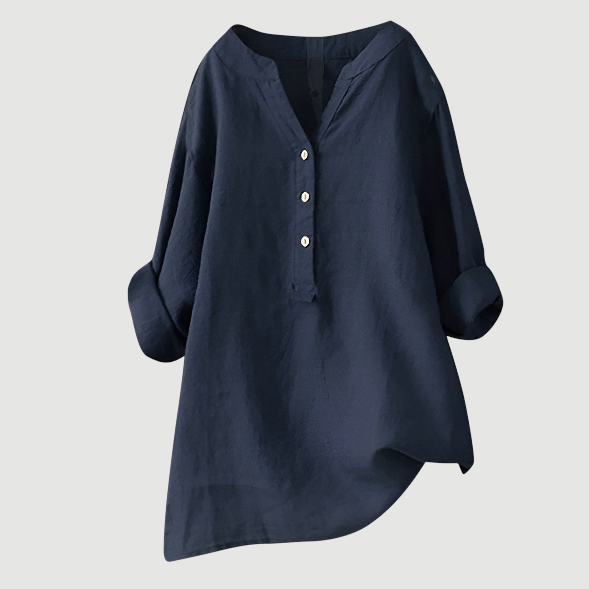 Harriet | Relaxed Button Linen Blouse