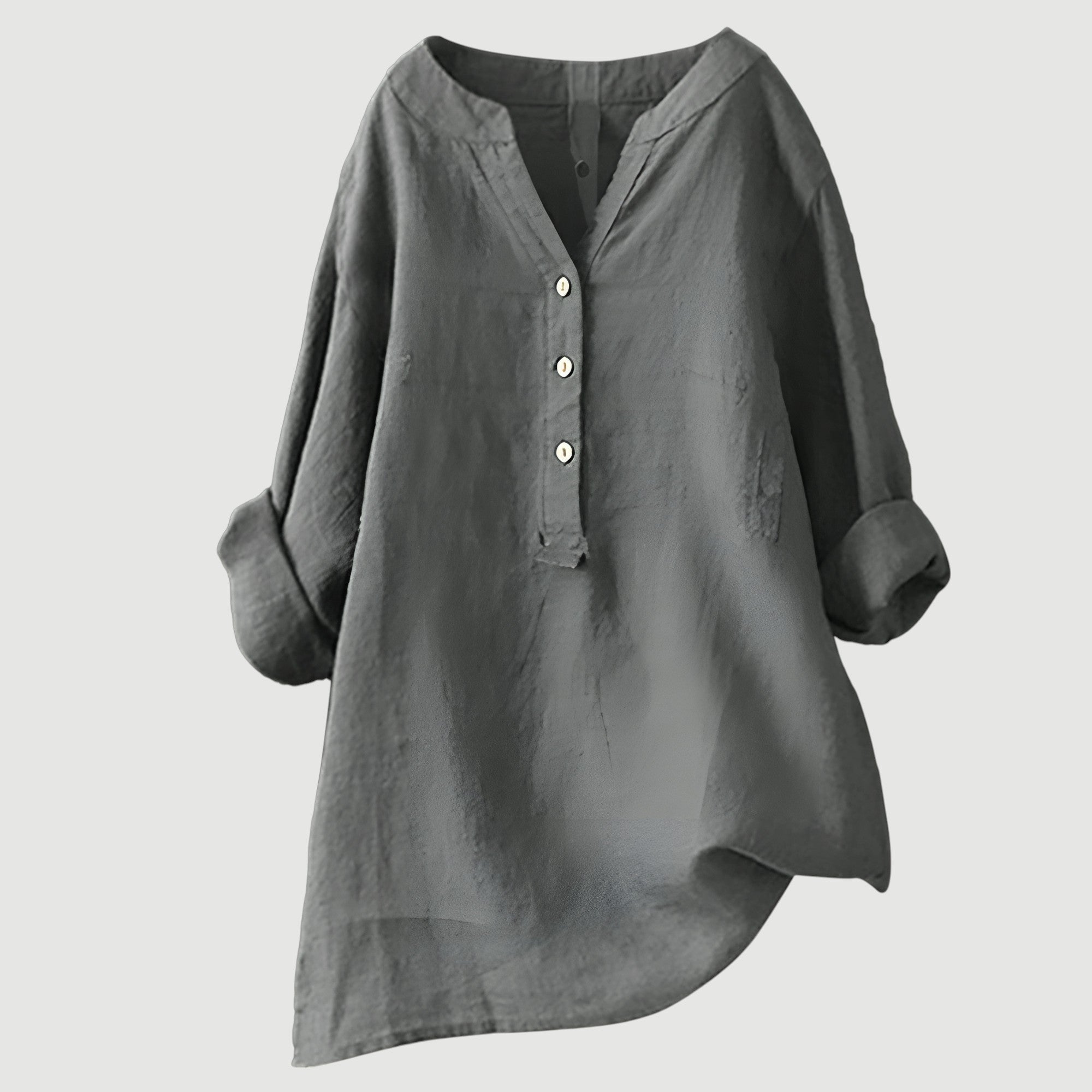 Harriet | Relaxed Button Linen Blouse