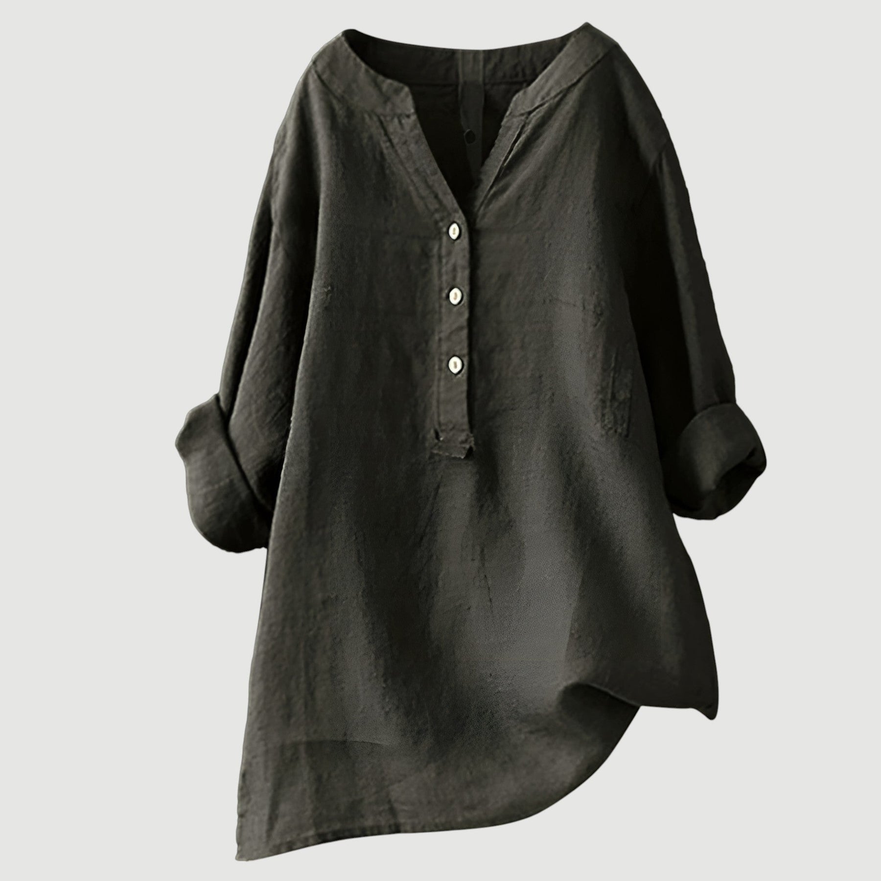 Harriet | Relaxed Button Linen Blouse