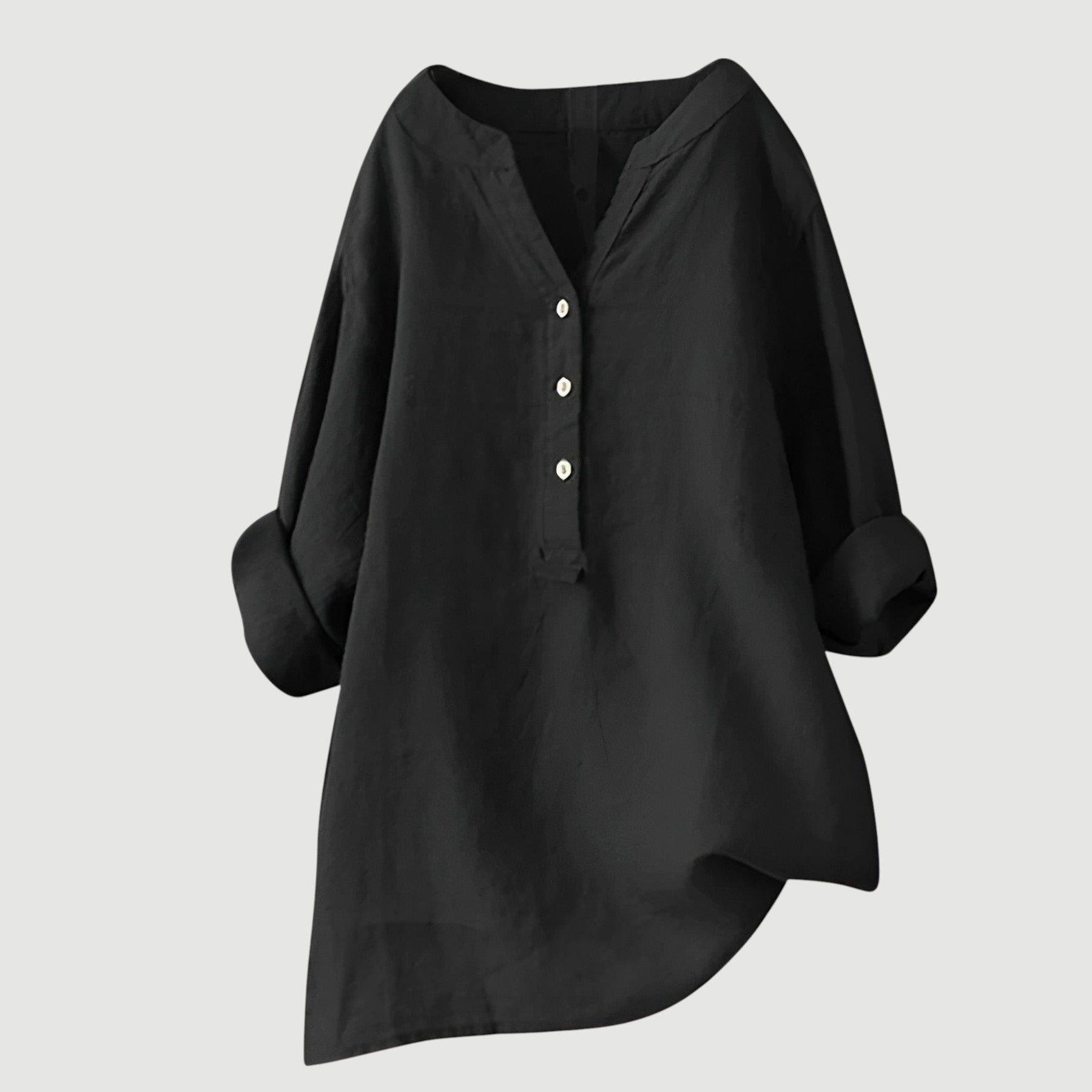 Harriet | Relaxed Button Linen Blouse