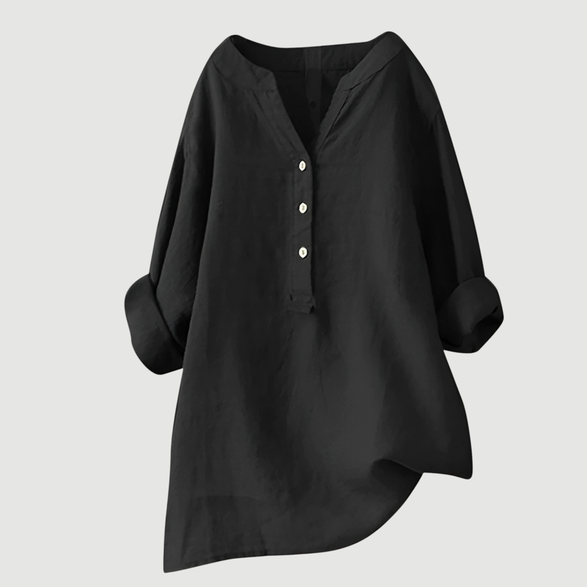 Harriet | Relaxed Button Linen Blouse