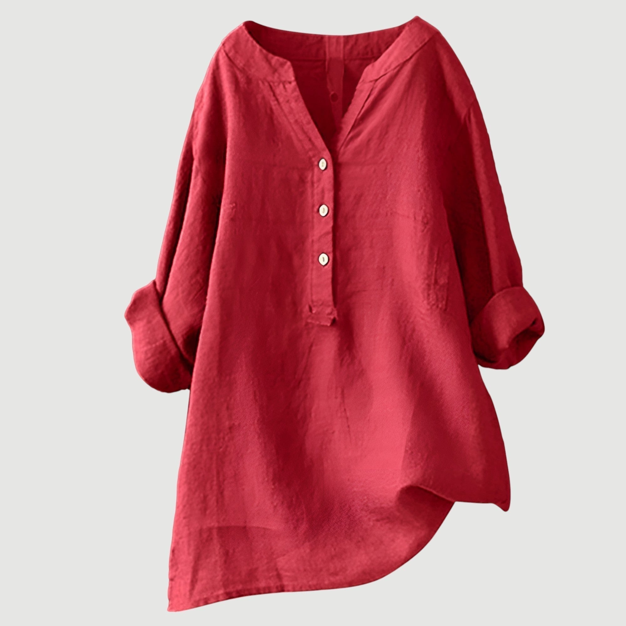 Harriet | Relaxed Button Linen Blouse