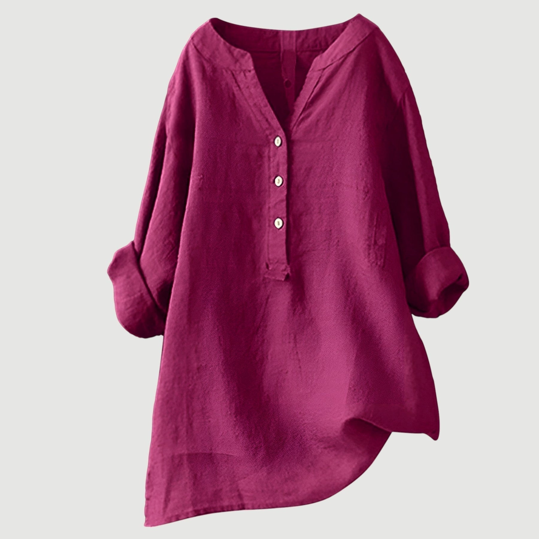 Harriet | Relaxed Button Linen Blouse