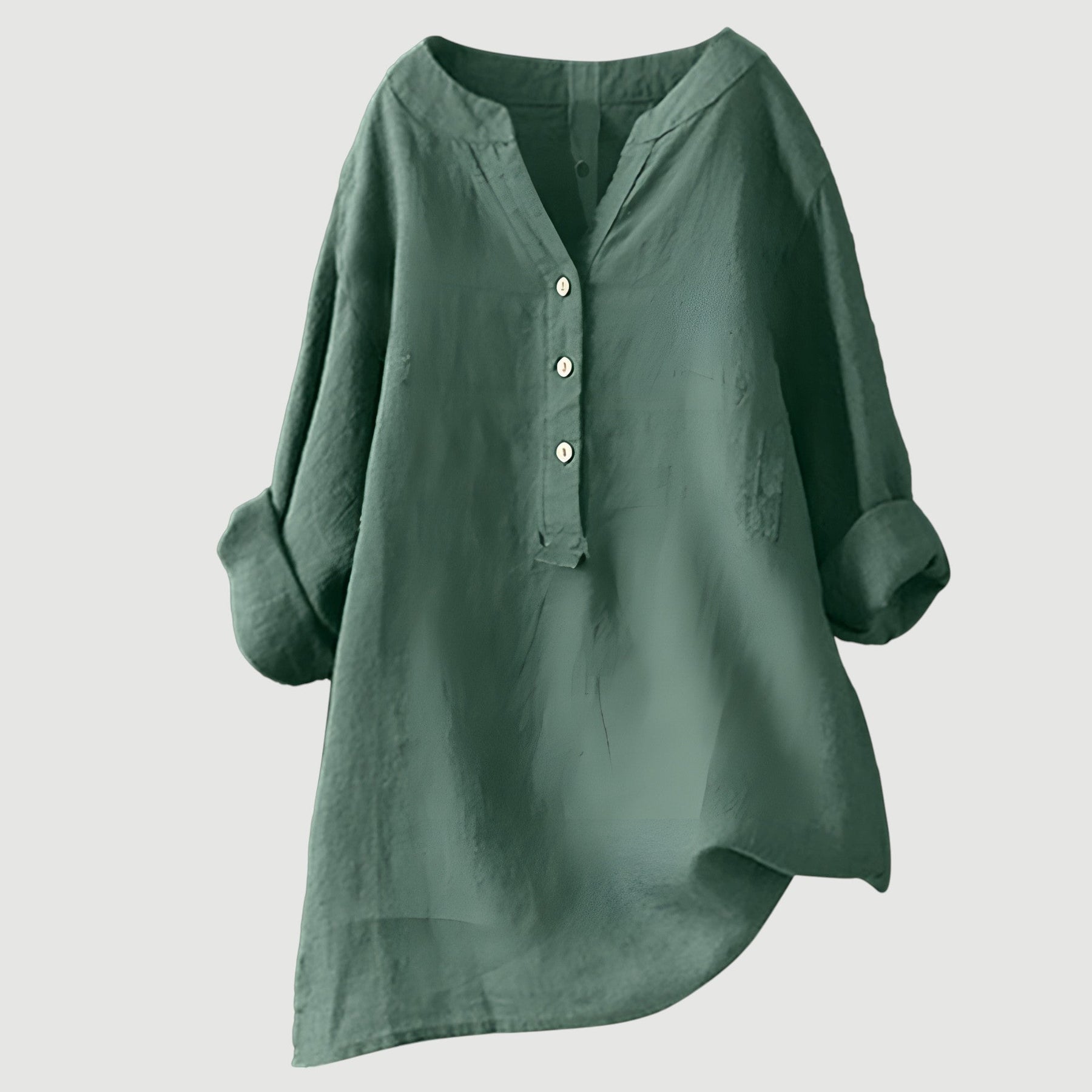 Harriet | Relaxed Button Linen Blouse