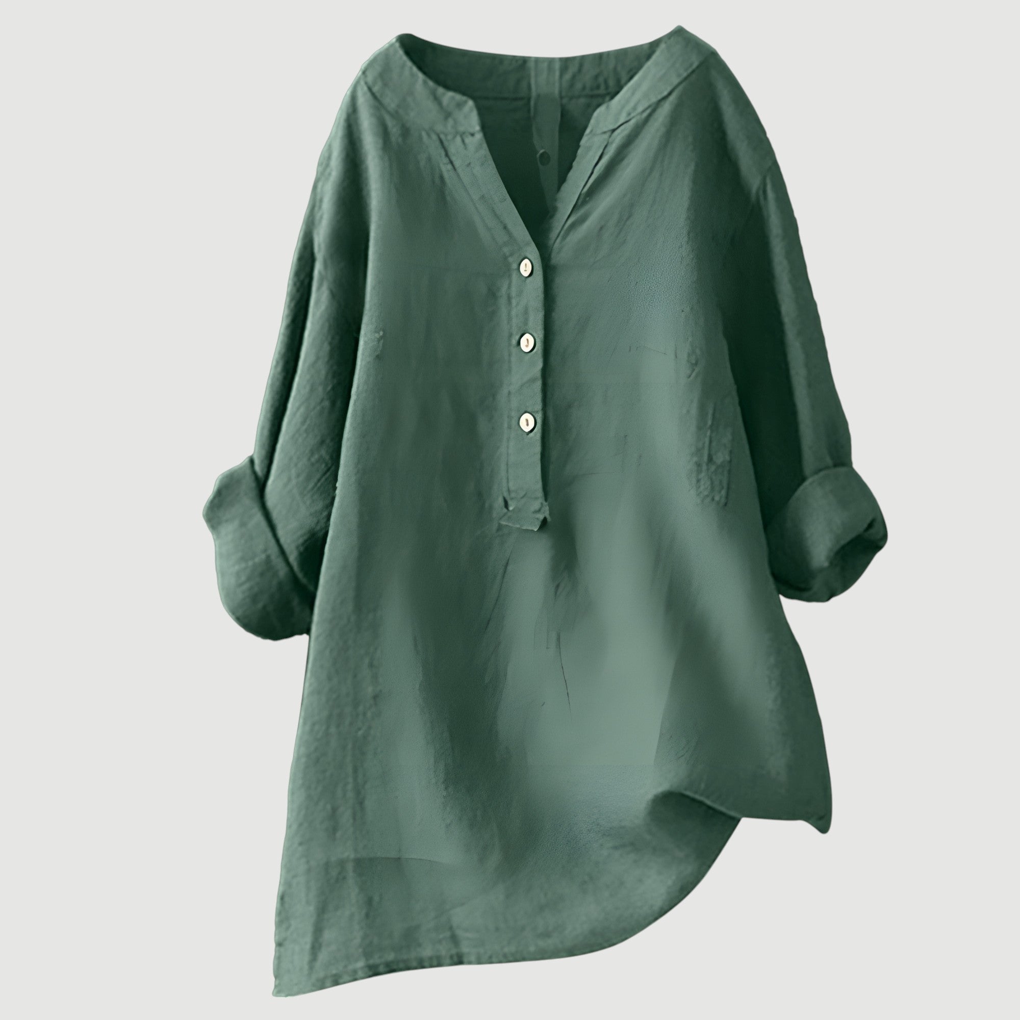 Harriet | Relaxed Button Linen Blouse