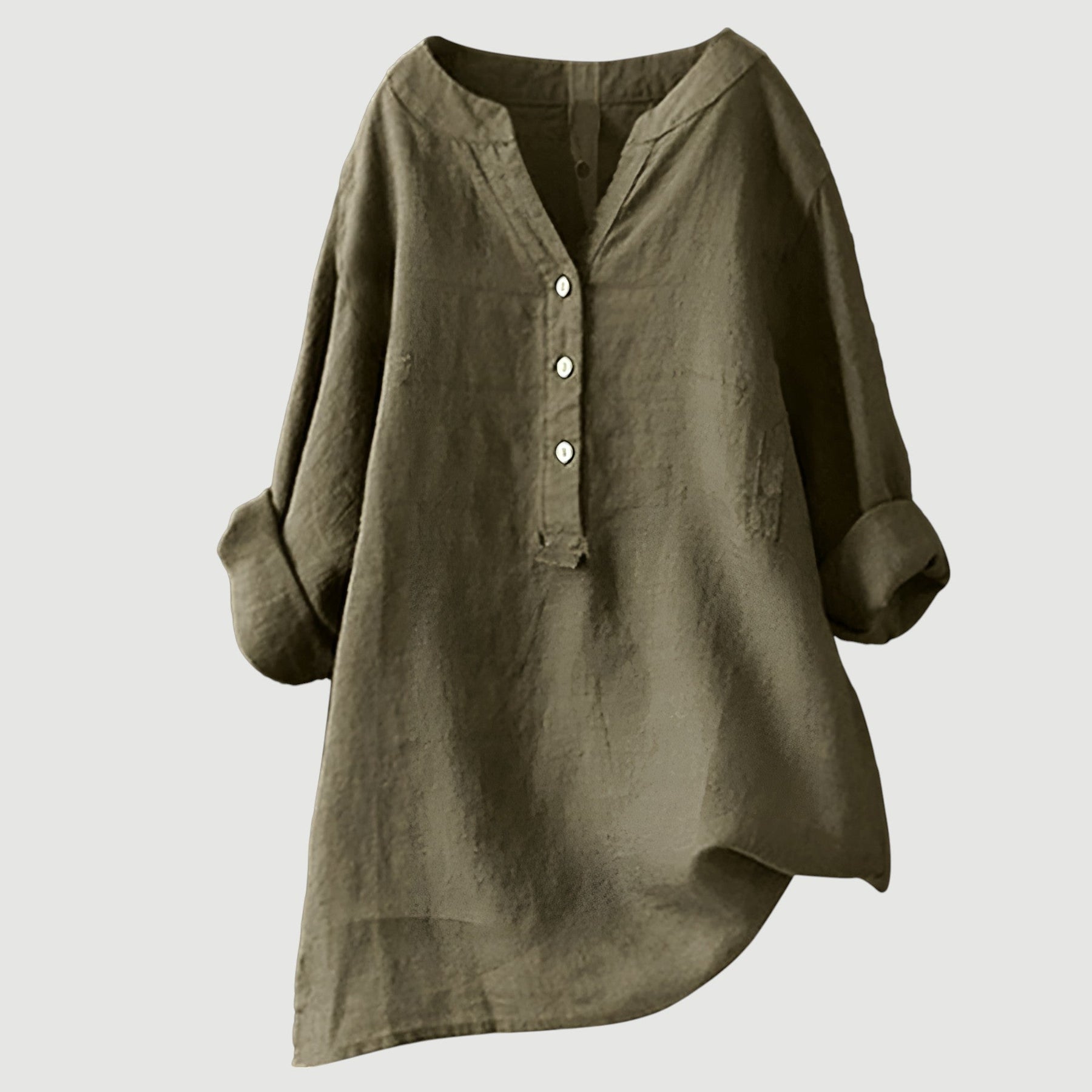 Harriet | Relaxed Button Linen Blouse