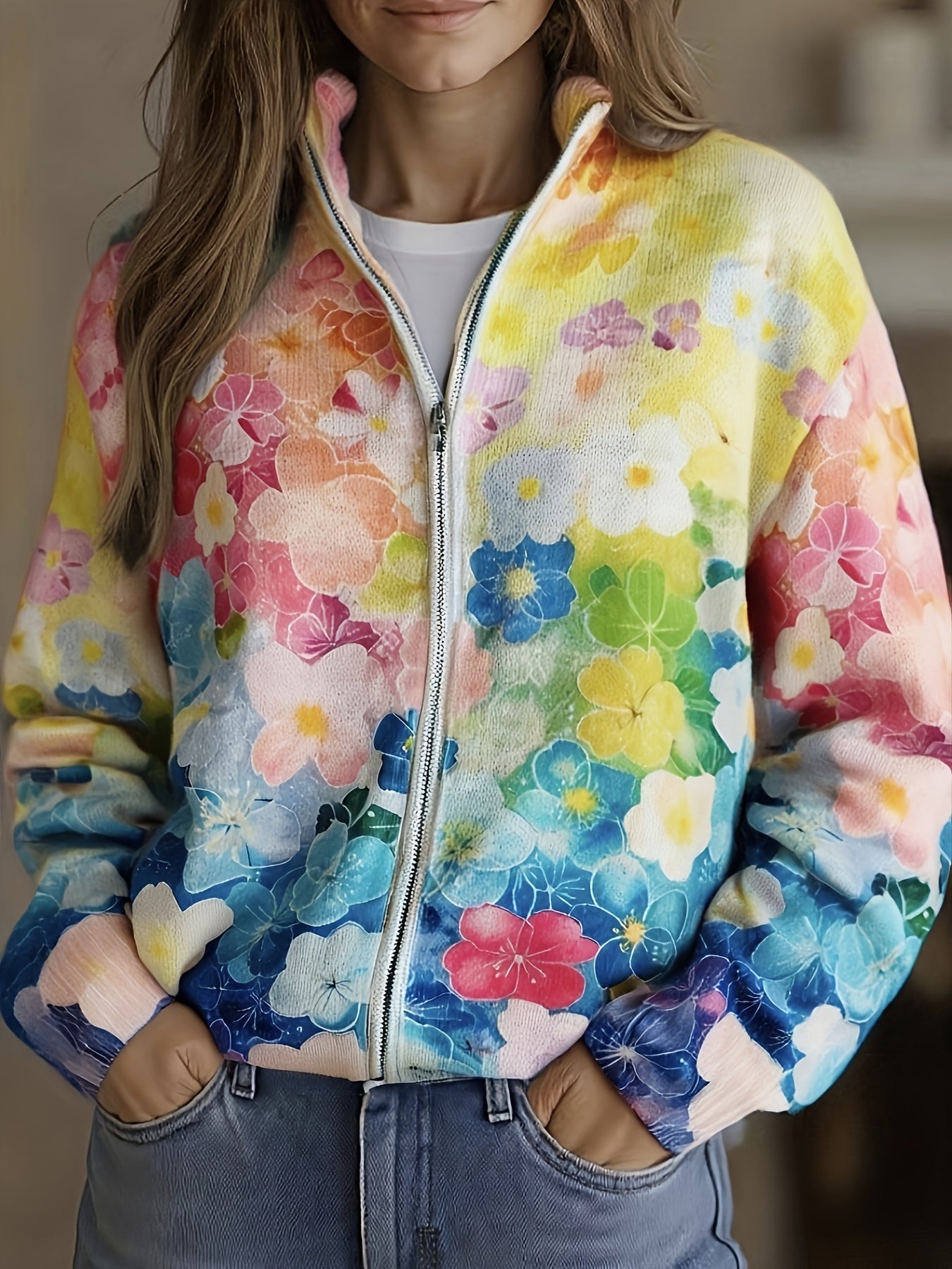 Augusta Ombre Floral Cardigan