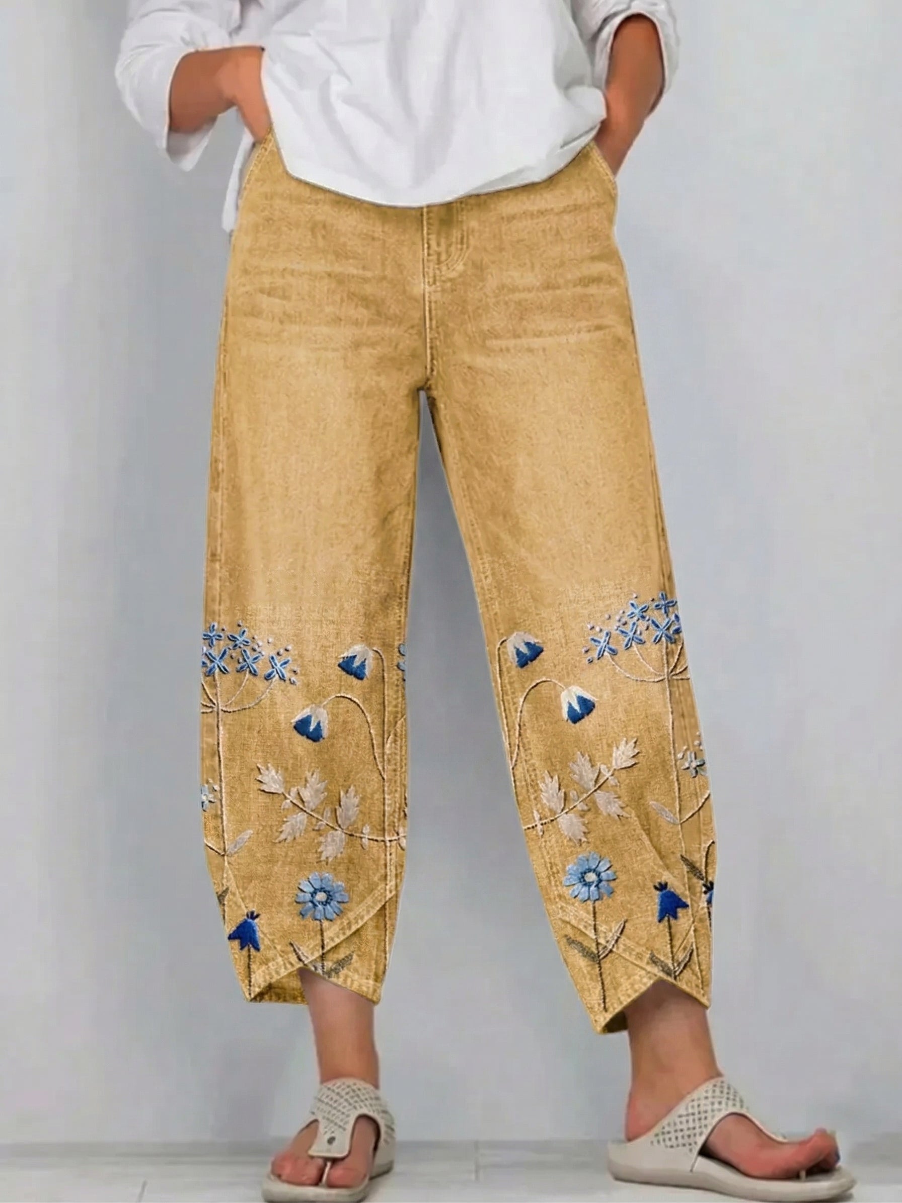 Mirabelle Denim Comfort Trousers
