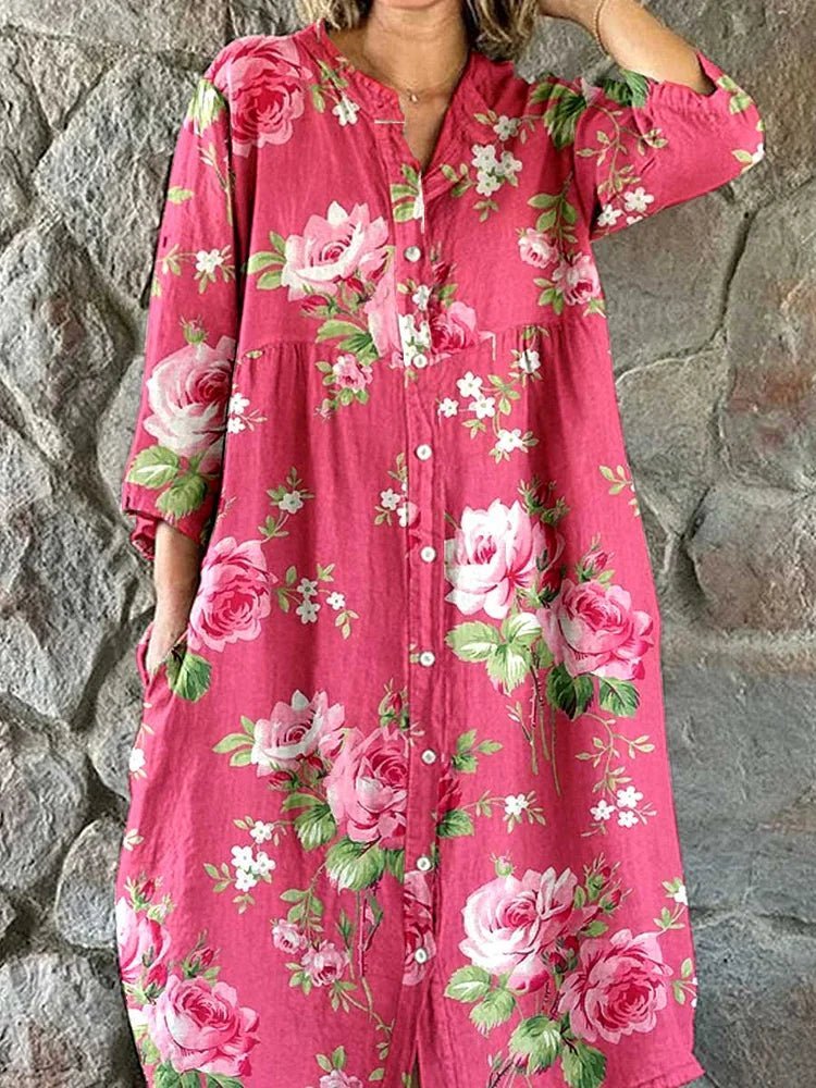 Maddie Art Floral Dress