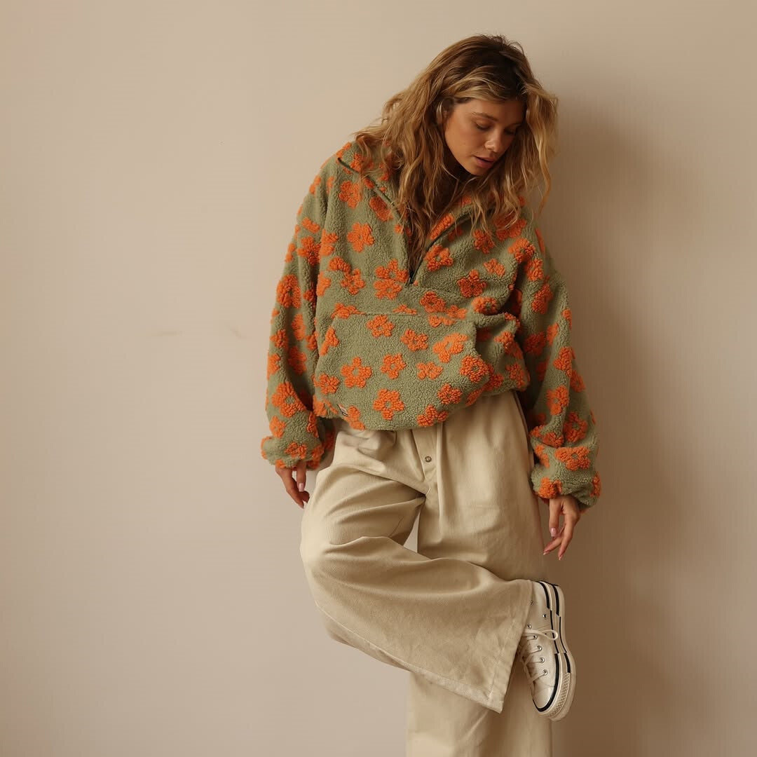 Mirais Floral Fleece Sweater