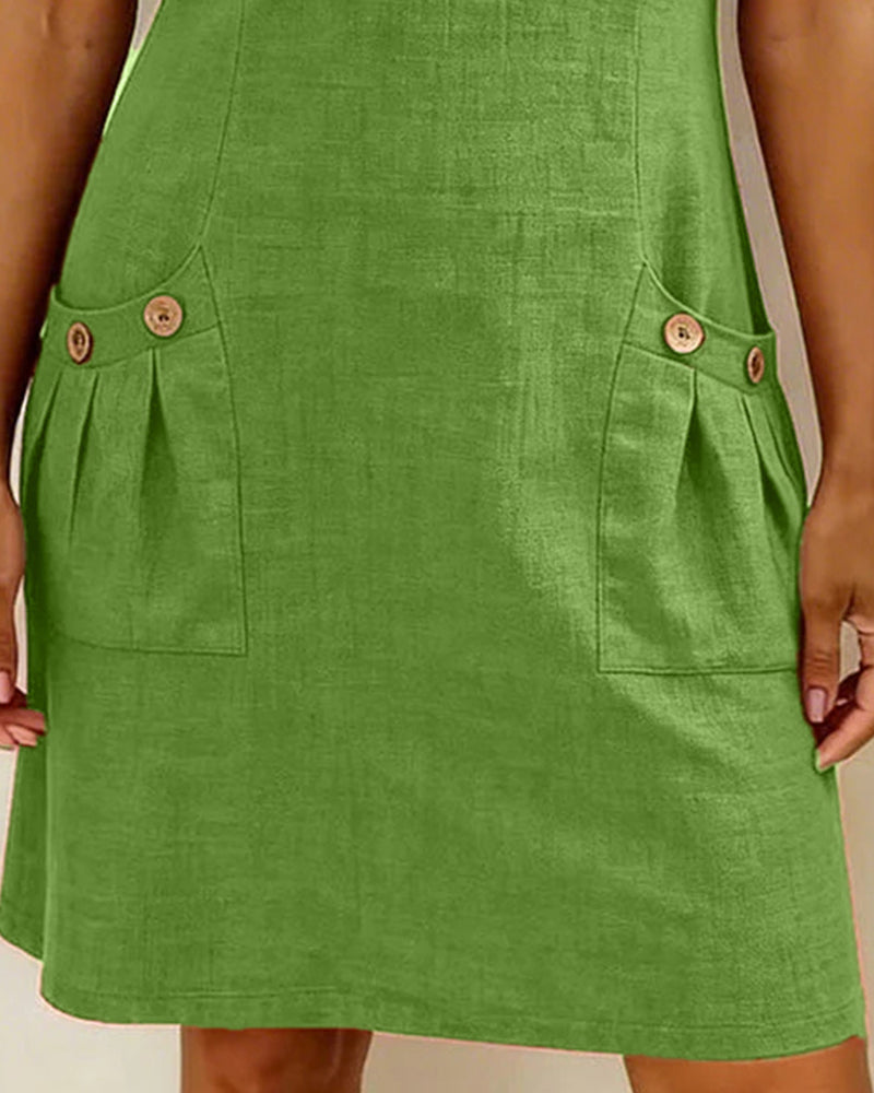 Emma Cotton Dress with Zipper Closure