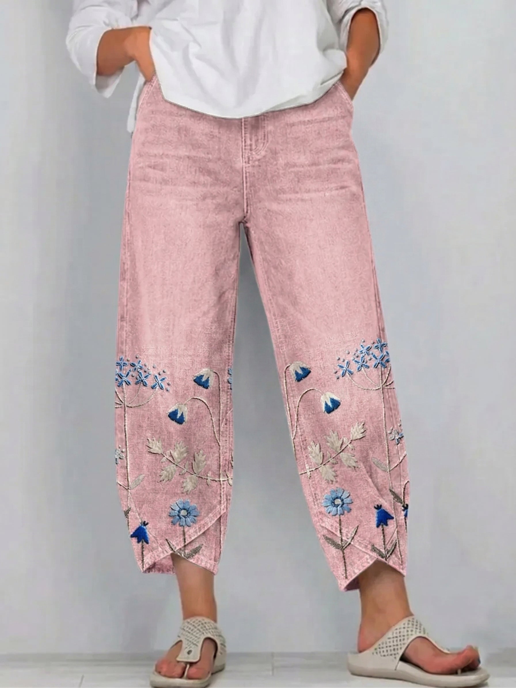 Mirabelle Denim Comfort Trousers