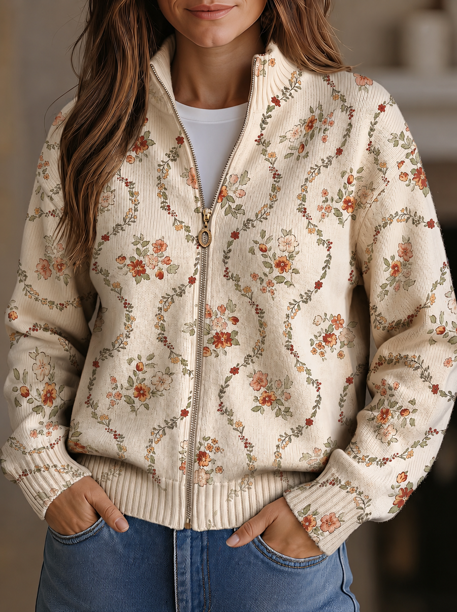 Persephone Floral Vine Cardigan