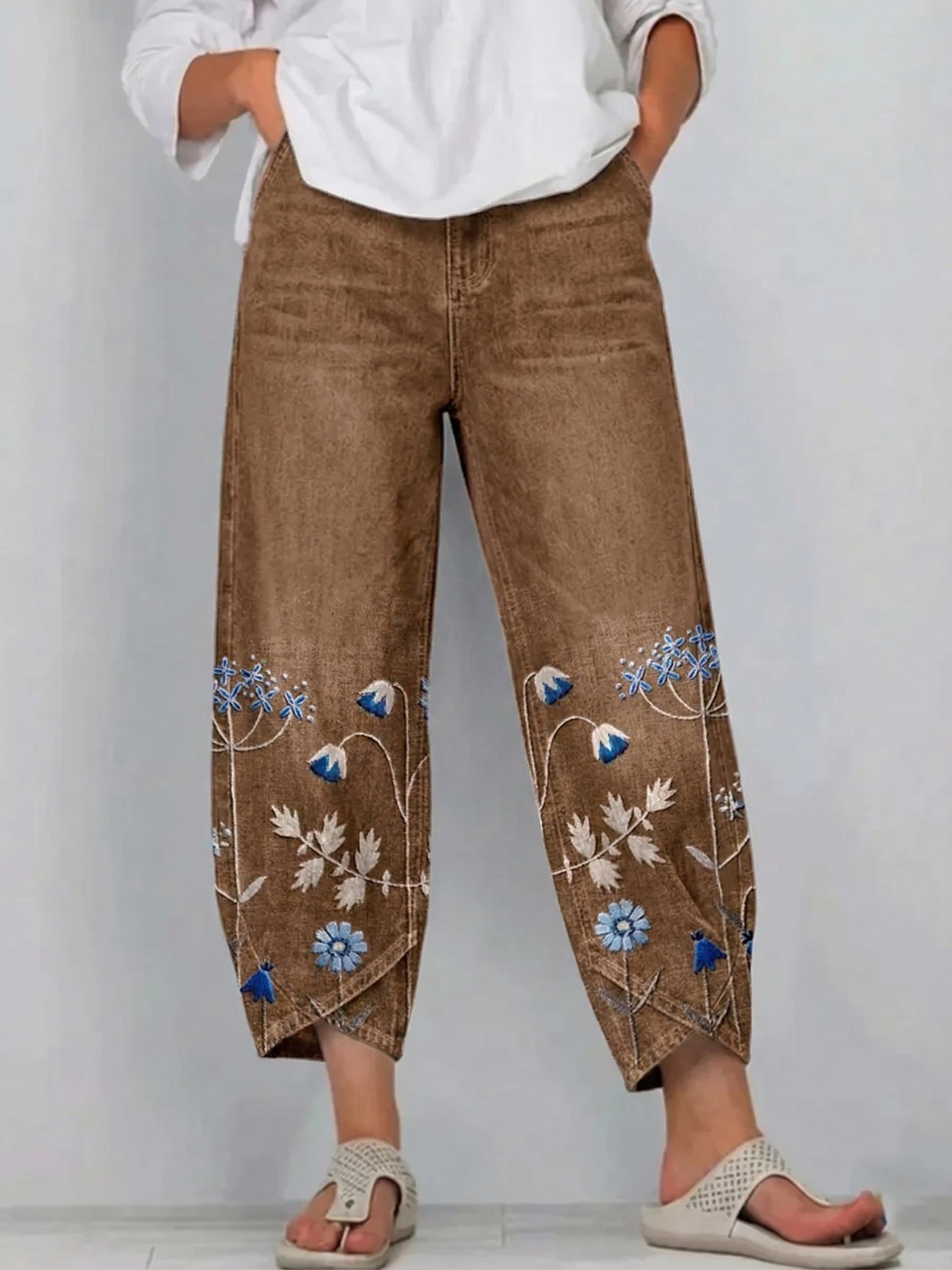 Mirabelle Denim Comfort Trousers